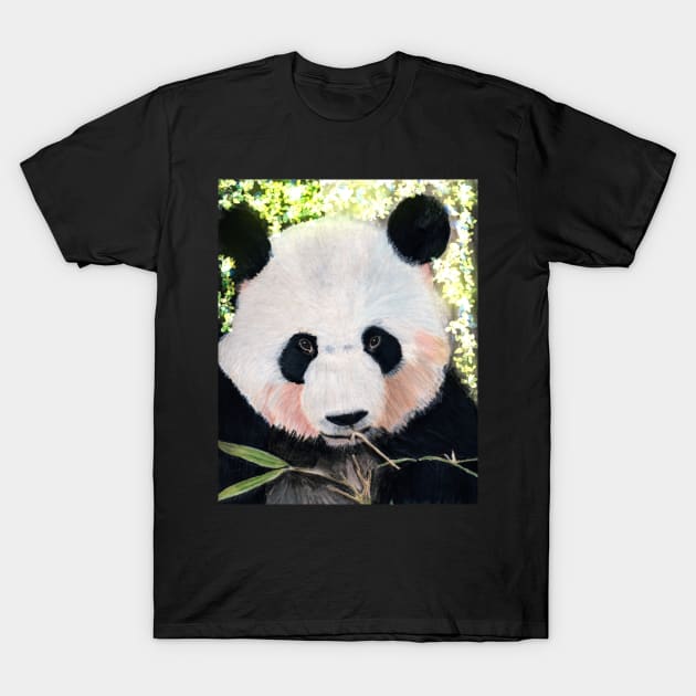 Panda Bear T-Shirt by teenamarie23art